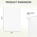 6 Pack Sublimation Acrylic Blanks Sheets 12"x16", 1/6" Thick White Acrylic - Image 2