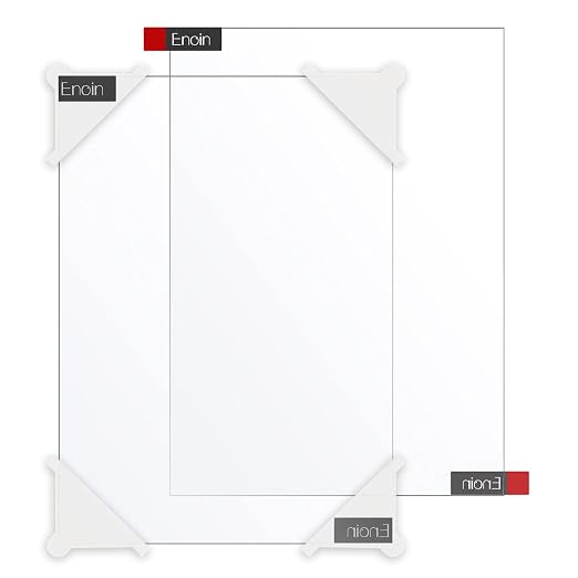 Enoin 2pcs 12 x 16 Inch Clear Acrylic/Plexiglass Sheet 0.118" 1/8 Inch Thick by Enoin