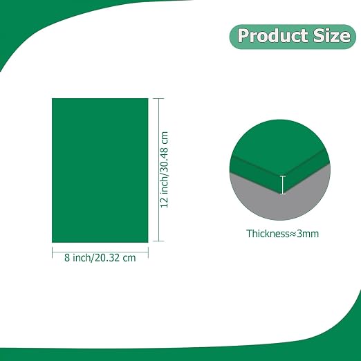 2 Pack 8'' x 12'' Opaque Green Acrylic Sheet, 3mm Thick Acrylic Plexiglass - Image 2