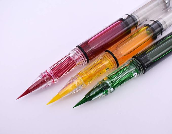3PCS Yongsheng 3009 Piston-Filled flexible Brush Tip Fountain Pen Fine to Broad - Image 2