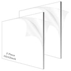 Clear Acrylic Sheet Plexiglass, 1/4" Thick Cast Acrylic Glass Sheet, Plexiglass by ADTDA