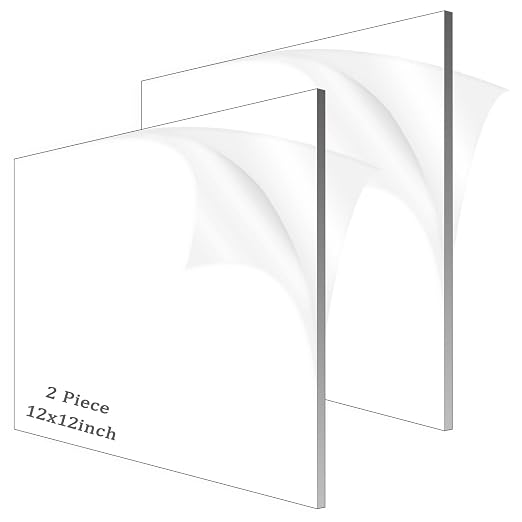 Clear Acrylic Sheet Plexiglass, 1/4" Thick Cast Acrylic Glass Sheet, Plexiglass by ADTDA