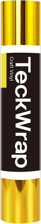 TECKWRAP Chrome Gold Adhesive Vinyl Bubble Free Permanent Vinyl 1ft x 5ft – by TECKWRAP