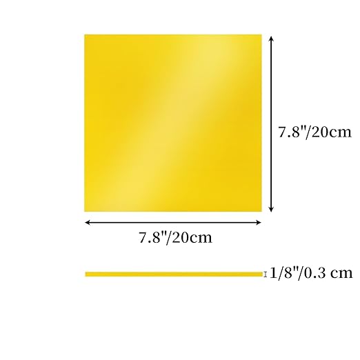 10 Pack Colored Acrylic Sheets, 8 x 8 Inch Sheet 1/8 Thick, Cast Acrylic Sheet - Image 2