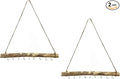 2 Pcs Decorative Floating Wall Shelves Coat Hooks Driftwood Branch Hook Branch by DD-life