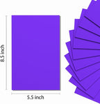 Do²ping Purple Foam Sheets Crafts, 8.5x5.5 Inch Eva Craft Foam Paper - Image 2