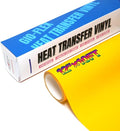 PU Heat Transfer Vinyl 12"×10ft Roll Yellow – HTV by GIO-FLEXHTVFashionMask