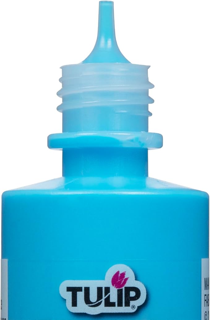 TULIP Puff Paint Fluorescent Slick Neon Blue 4 Fl Oz - Image 2