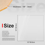 KINLINK 12x12 Plexiglass Sheets 1/8 inch Thick, 3mm Clear Cast Acrylic Sheet - Image 2