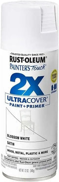 Rust-Oleum Painter's Touch 2X Ultra Cover Spray Paint, Satin Blossom White | by Rust-Oleum