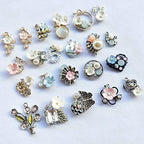 Chenkou Craft Random 20pcs Wholesale Lots Mix Alloy Resin Rhinestone Flowers - Image 2