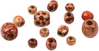 300pcs Mixed Painted Drum Wood Spacer Beads, BetterJonny Barrel Wood Beads - Image 7