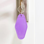 10pcs Blank Hotel Keychains Bulk Vintage Motel Keychain Vinyl HTV Keychains DIY - Image 3