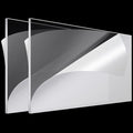 Roowest 2 Pcs 24 x 48 Inch, 3/16 Inch Thick Clear Acrylic Sheet Plastic Sheet by Roowest