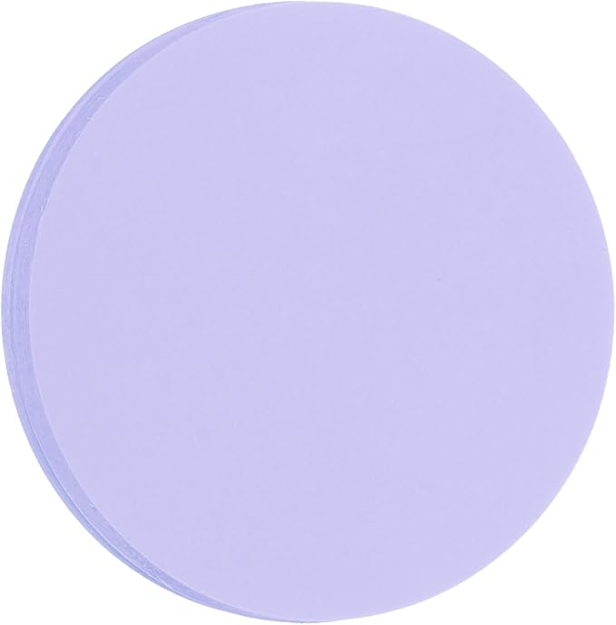 MECCANIXITY 60 PCS Light Purple Circle Cutouts Paper, 6 Inch Round Cutouts by MECCANIXITY