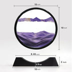 SOFLIY 3D Dynamic Sand Art Liquid Motion, Moving Sand Art Picture Round Glass - Image 6