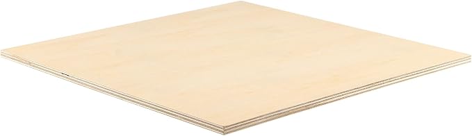 MUKCHAP 20PCS 10 x 10 x 1/4 Inch Square Plywood Boards, 6mm Unfinished Basswood - Image 4