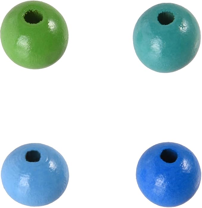 400PCS 12mm 20 Colors Colorful Round Wooden Beads - Image 7