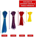 Kable Kontrol Brown Zip Ties 4 Inch 40, 18 Lbs Tensile Strength, Bulk Pack - Image 4