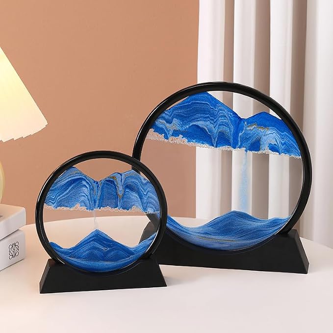 Moving Sand Art Liquid Motion, 3D Deep Sea Sandscape Color Quicksand Decor - Image 8