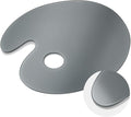 Nuanchu 10 x 14 Inch Handy Oval Neutral Grey Tempered Glass Palette by Nuanchu