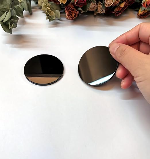 Set of 20 Black Acrylic Discs, 1/8" Thick Round Circle Blanks, 1 Inch Diameter - Image 8