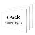 HUAZI 3PACK Plexiglass Sheet 1/8'' Thick 24×36inches Clear Acrylic Sheets by HUAZI