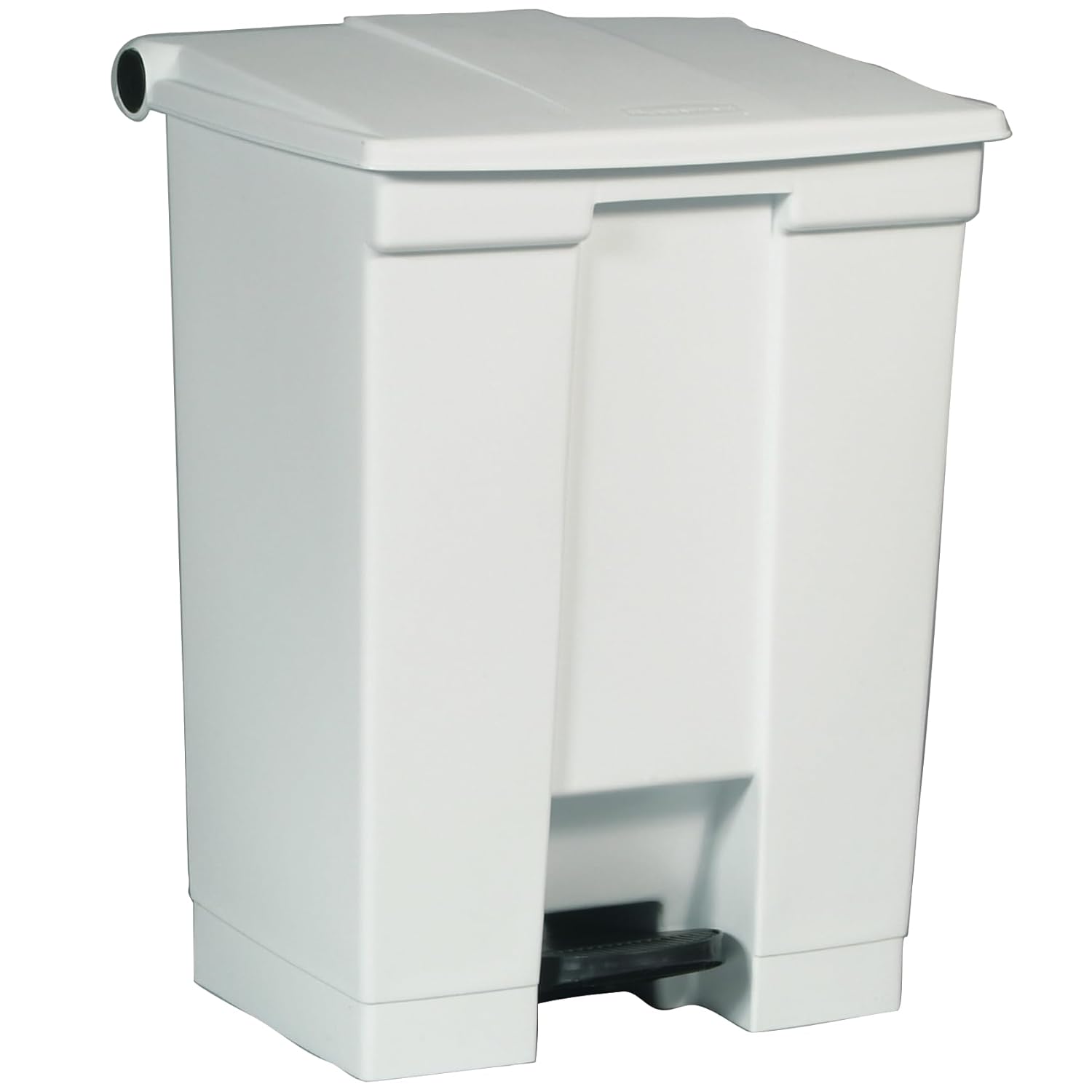 Rubbermaid Commercial Products Legacy Step-On Trash Can, 18-Gallon, White, Hands-Free Garbage Can for Medical Waste in Hospitals/Lab/Emergency/Patient Rooms