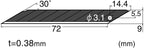 NT Cutter 9mm Snap-Off Extra-Sharp Precision Blades, 30 Degree, 10-Blade/Pack - Image 2