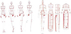 DYNWAVE 8 Pcs French Curve Template Ruler Set, Sewing Humanoid Patterns Design by DYNWAVE