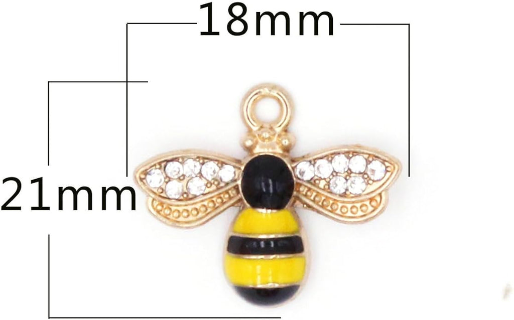 Bulk Gold Enamel Charms for Jewelry Making, Colorful Metal Charms Pendant for - Image 5