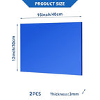 2 Pcs 12 x16 Inch Blue Acrylic Mirror Sheet, 1/8 Inch Thick Opaque Glossy Mirror - Image 4