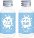 2 x 50ml Air Dry Clay Glaze, Clay Glaze Air Dry by EIGTWEN