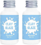 2 x 50ml Air Dry Clay Glaze, Clay Glaze Air Dry by EIGTWEN