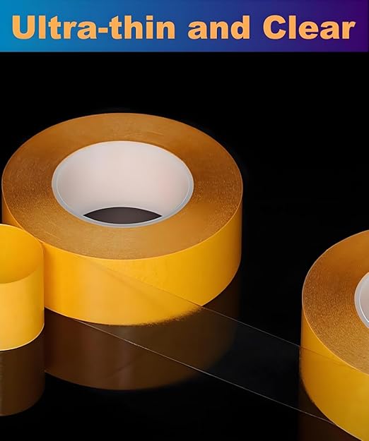 Ultra-Thin Clear Double Sided Tape Heavy Duty 2-Inch x 50 Feet Two Sides Strong - Image 2