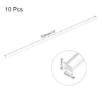 MECCANIXITY 10pcs Acrylic Square Rods 1/8" x 14" Clear Acrylic Dowel Rods - Image 2