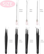 MSDADA 11 Pcs Silicone Resin Mold Tools Set Stirring Needle Spoon Tool Tweezers - Image 2
