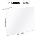 Roowest 3 Pcs 24'' x 36'', 1/8 Inch Thick Clear Acrylic Sheet Panels - Image 2