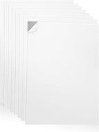 Self-Adhesive EVA Foam Sheets for Crafts – 2mm Thickness 8 White Sheets by Unknown
