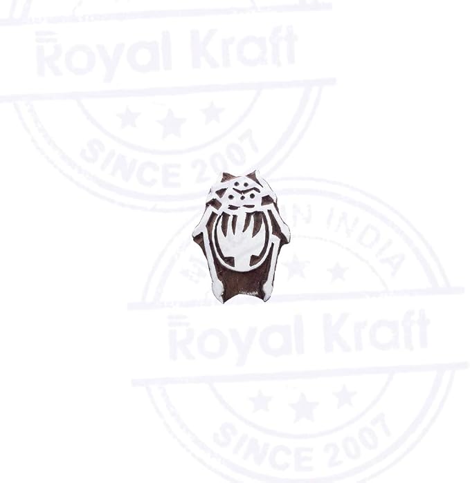 Royal Kraft Wooden Stamps DIY Fabric, Henna Printing Blocks THDtag073 - Image 2