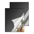 2 Pcs 12 x16 Inch Black Acrylic Mirror Sheet, 1/8 Inch Thick Opaque Glossy by CEUQIESO