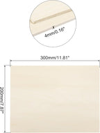 MECCANIXITY 3pcs Basswood Sheets 7.9 x 12 x 5/32 Inch Unfinished Wood Boards - Image 2