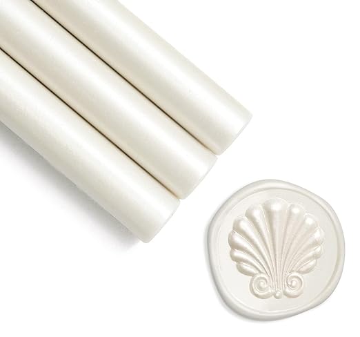 UNIQOOO Pearl White Glue Gun Sealing Wax Sticks by UNIQOOO