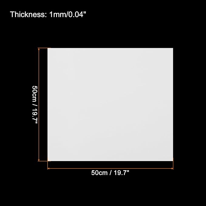 MECCANIXITY EVA Foam Sheets White 19.7 Inch x 19.7 Inch 1mm Thick Crafts Foam - Image 2