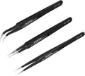 TOWOT 3 PCS Precision Tweezers Set, Premium Anti-static Stainless Steel by TOWOTPrecisionTool