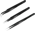 TOWOT 3 PCS Precision Tweezers Set, Premium Anti-static Stainless Steel by TOWOTPrecisionTool