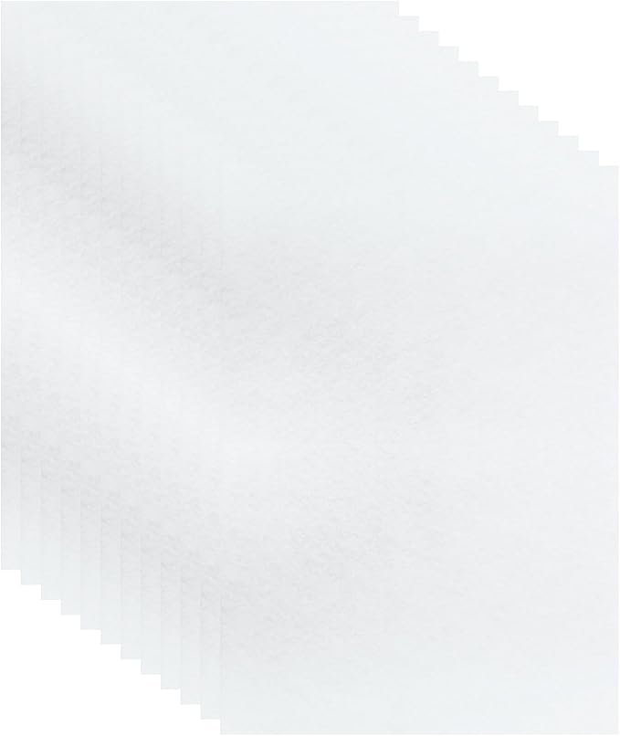 12 Pcs White Felt Sheets, 8 x 12 Inch, 1mm Thick | Felt Fabric - Image 6