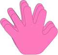 SHAPES ETC. 31 Pcs Hand Large Paper Cut-Outs 5.5in, Bulletin Board Decorations by SHAPESETC