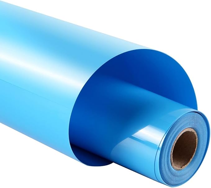 guangyintong Heat Transfer Vinyl Lake Blue HTV Rolls, Glossy Surface HTV Vinyl by guangyintong