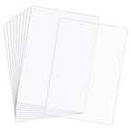 10PCS Clear Plastic Sheets Clear PVC Flexible Plastic Board Sheet | 8.25 x by Unknown